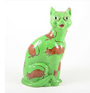 wileman Intarsio cat green